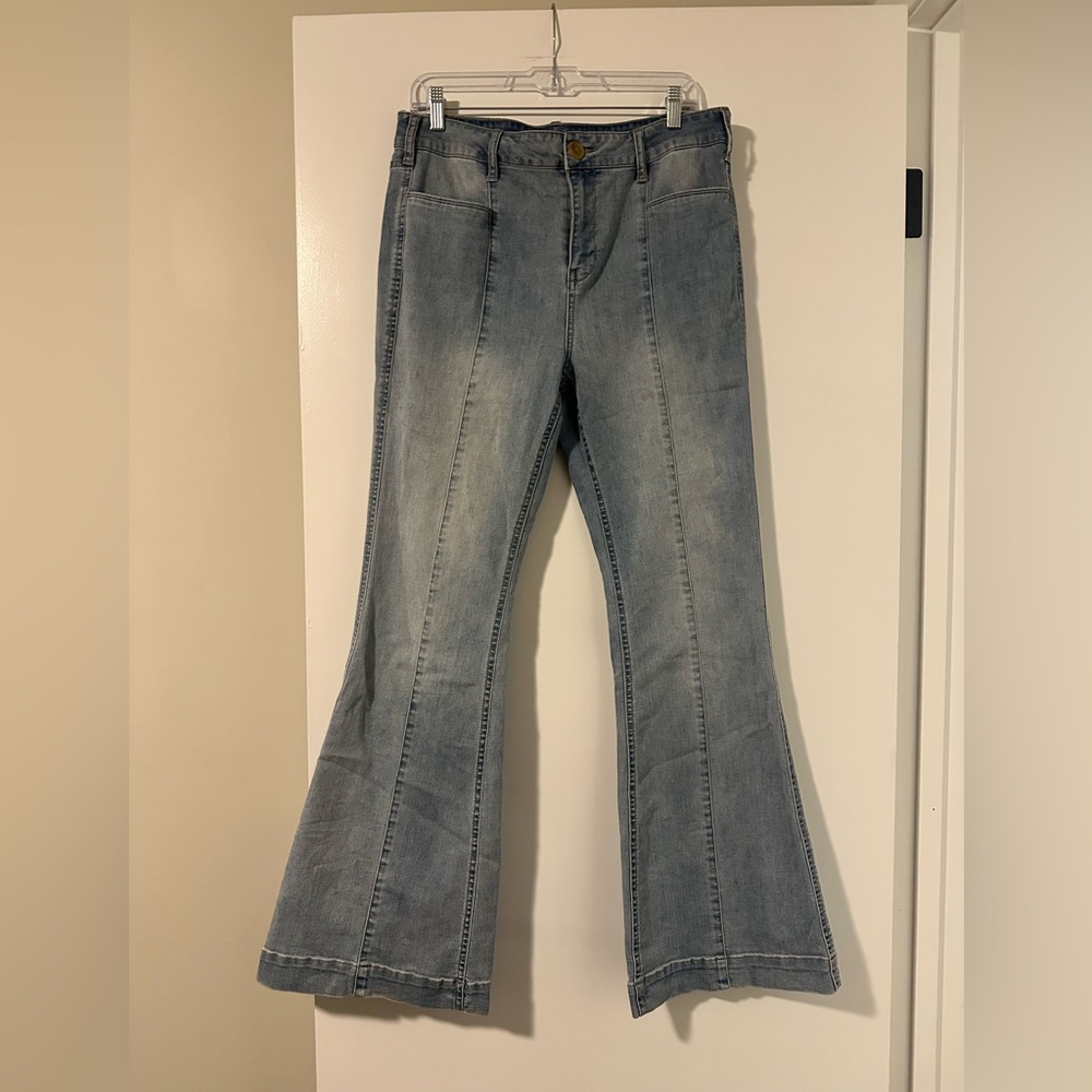 Size 31 Women's Altar’d State Flared Blue Jeans